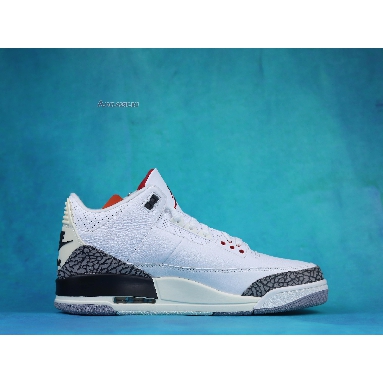 Air Jordan 3 Retro White Cement Reimagined DN3707-100 Summit White/Fire Red/Black/Cement Grey Sneakers
