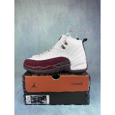 A Ma Maniere x Air Jordan 12 Retro SP White DV6989-100 White/Black/Burgundy Crush Sneakers