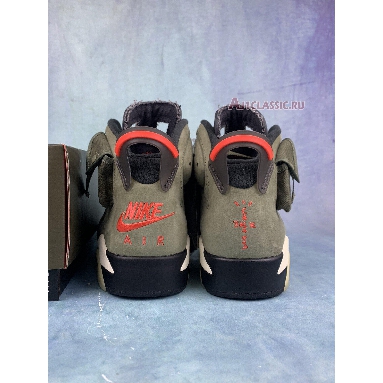 Travis Scott x Air Jordan 6 Retro Olive CN1084-200-2 Medium Olive/Black-Sail-University Red Sneakers
