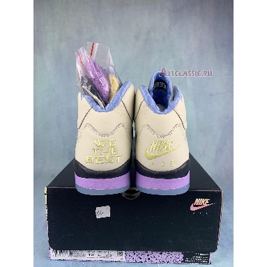 DJ Khaled x Air Jordan 5 Sail DV4982-175-2 Sail/Washed Yellow-Violet Star Sneakers