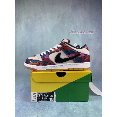 Parra x Nike Dunk Low Pro SB Abstract Art DH7695-600 Fire Pink/Gym Red/Mocha/White/Royal Blue/Black Sneakers