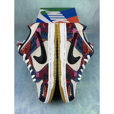 Parra x Nike Dunk Low Pro SB Abstract Art DH7695-600 Fire Pink/Gym Red/Mocha/White/Royal Blue/Black Sneakers