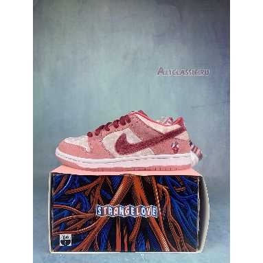 StrangeLove x Dunk Low SB Valentines Day CT2552-800-2 Bright Melon/Gym Red/Med Soft Pink Sneakers