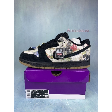 Supreme x Nike SB Dunk Low Rammellzee FD8778-001 Black/Black/Multi-Color Sneakers