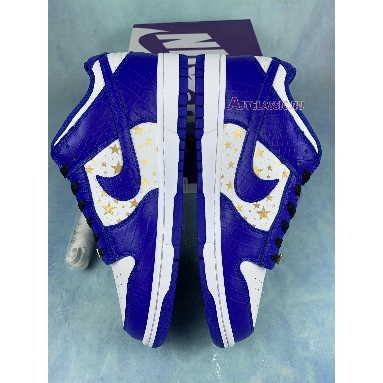 Supreme x Nike Dunk Low OG SB QS Hyper Royal DH3228-100-2 White/Metallic Gold/Hyper Blue Sneakers