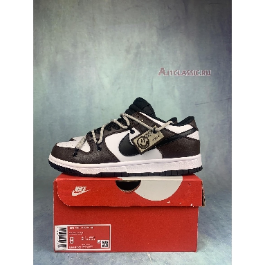 Off-White x Nike Dunk Low Brown DJ6188-002-2 Brown/White-Black Sneakers