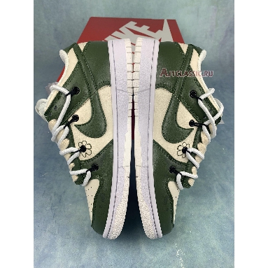 Off-White x Nike Dunk Low Green Bloom DH9765-100-2 Green/Cream Sneakers