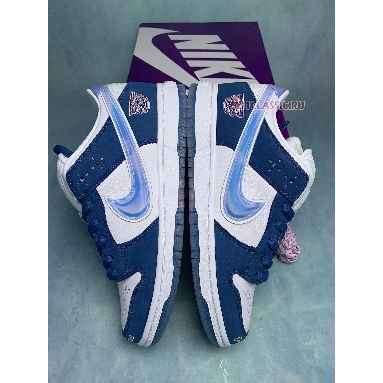 Born x Raised x Nike Dunk Low SB One Block at a Time FN7819-400 Deep Royal Blue/White/White Sneakers