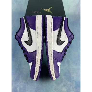 Air Jordan 1 Low Court Purple 553558-500-2 White/Court Purple/Black Sneakers
