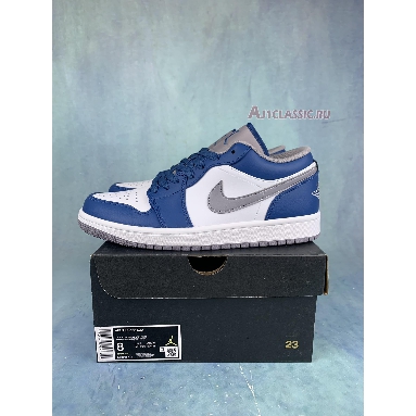 Air Jordan 1 Retro Low OG Shadow 553558-412 True Blue/Cement Grey/White Sneakers