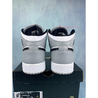 Air Jordan 1 Mid GS Light Smoke Grey 554725-092 Light Smoke Grey/Black/White Sneakers