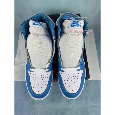 Air Jordan 1 Retro High OG UNC 555088-117-2 White/Dark Powder Blue Sneakers