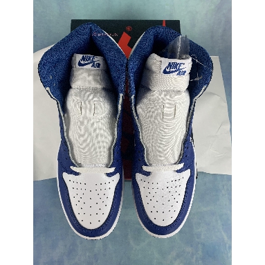 Air Jordan 1 Retro High OG Storm Blue 555088-127-2 White/Storm Blue Sneakers
