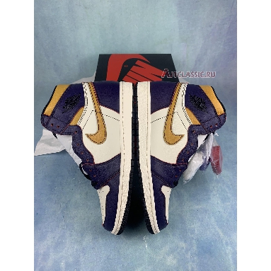 Nike SB x Air Jordan 1 LA to Chicago CD6578-507-2 Court Purple/Sail-University Gold-Black Sneakers
