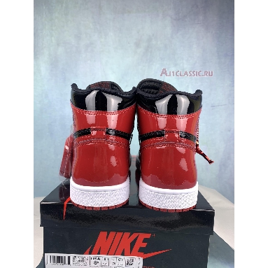 Air Jordan 1 Retro High OG Patent Bred 555088-063-2 Black/White/Varsity Red Sneakers