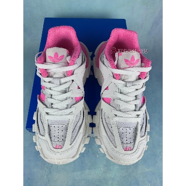 Balenciaga Adidas Track Forum Low Top Sneaker White Neon Pink 741106 W3CZ 19050 White/Neon Pink Sneakers