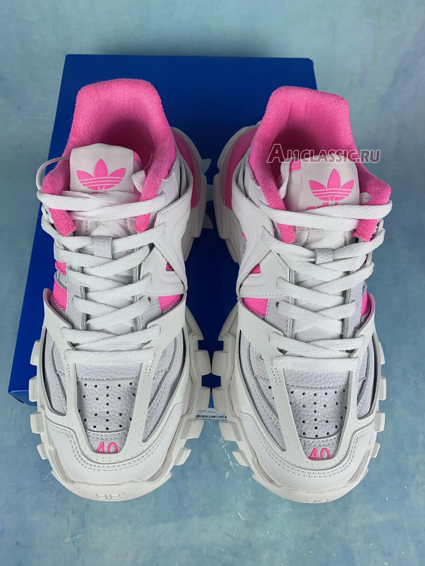 Balenciaga Adidas Track Forum Low Top Sneaker "White Neon Pink" 741106 W3CZ 19050