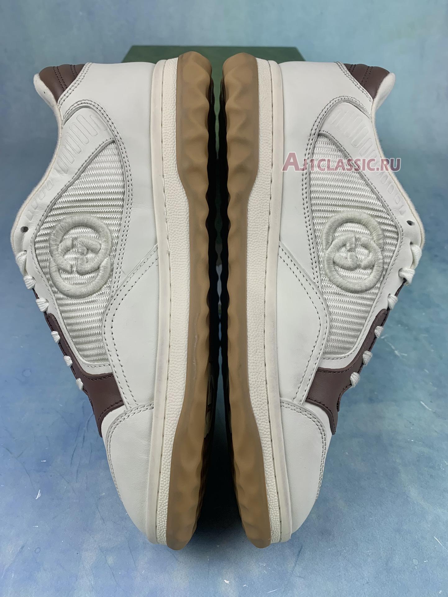 Gucci MAC80 Sneaker "Off White Brown" 741656 AAB79 9155