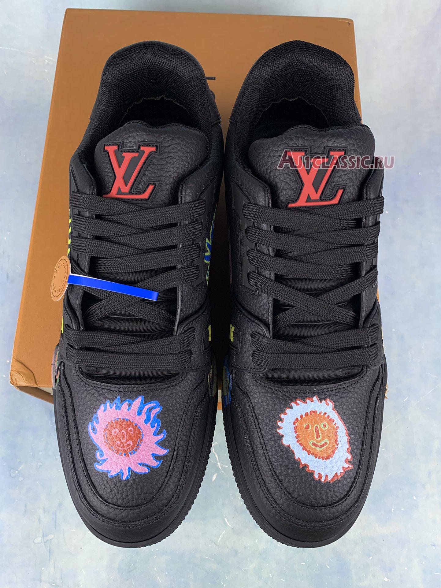 Louis Vuitton x Yayoi Kusama LV Trainer Sneaker "Black" 1ABD30
