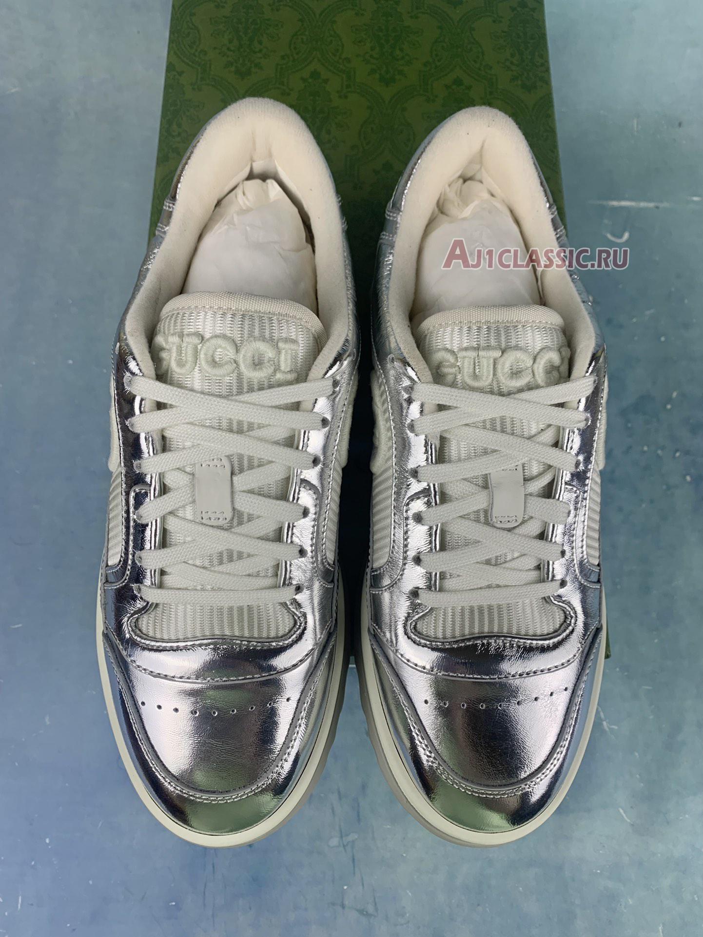 Gucci MAC80 Sneaker "Metallic Silver" 750834 AACA9 8141