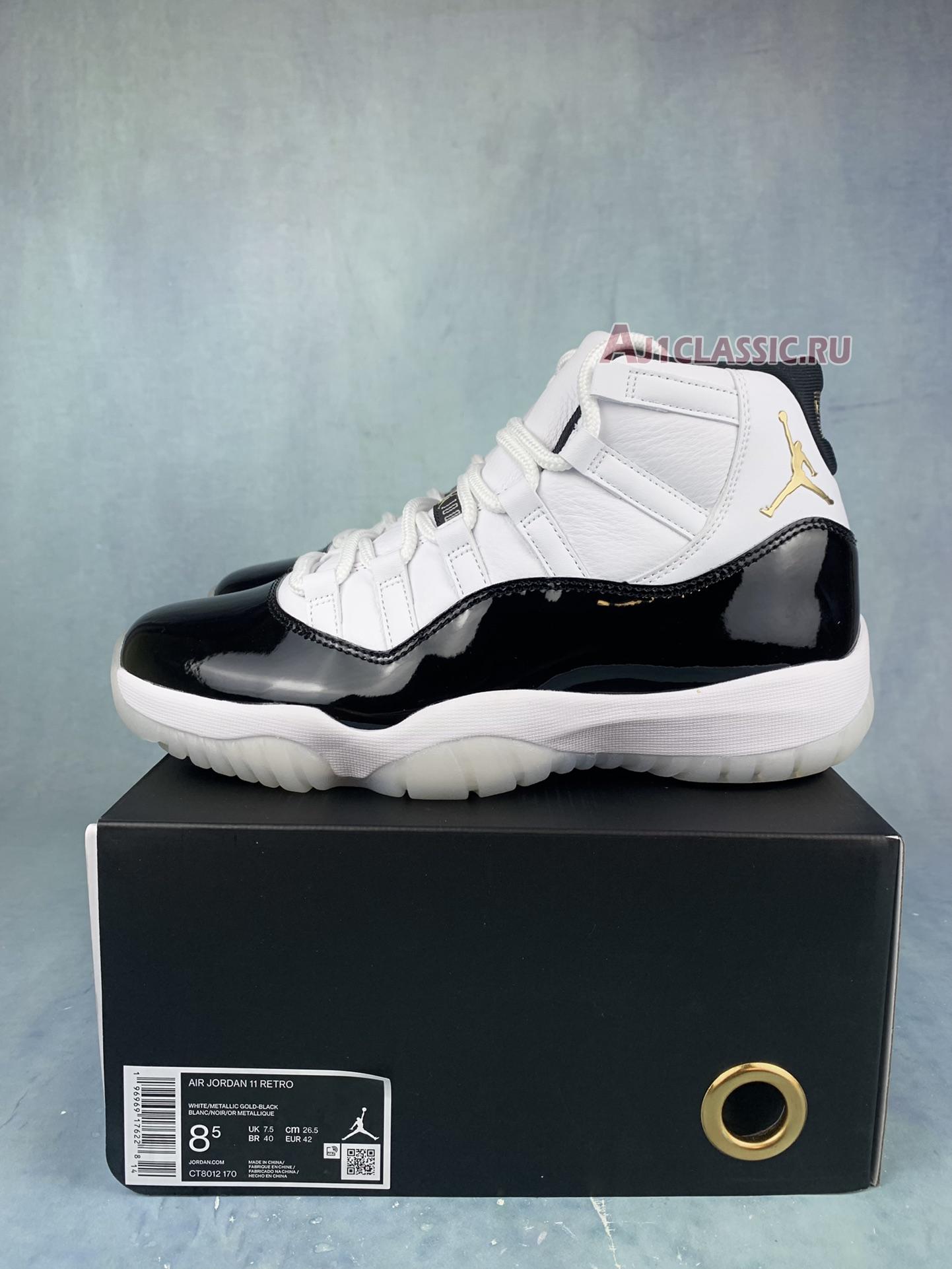 Air Jordan 11 Retro Defining Moments 2023 CT8012-170 White/Black/Metallic Gold Sneakers