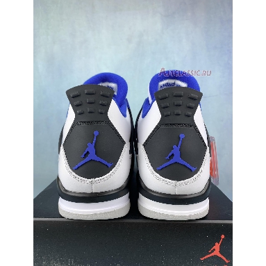 Air Jordan 4 Retro Motorsports 308497-117-2 White/Game Royal-Black Sneakers