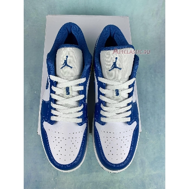 Air Jordan 1 Low Marina Blue DC0774-114-2 White/White/Dark Marina Blue Sneakers