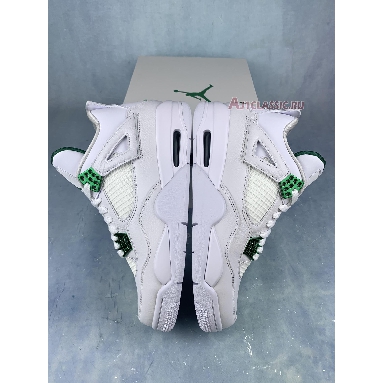 Air Jordan 4 Retro Green Metallic CT8527-113-2 White/Pine Green/Metallic Silver Sneakers