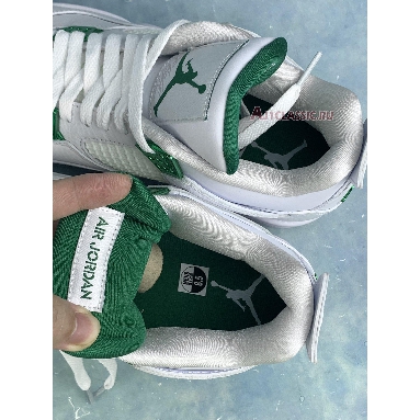 Air Jordan 4 Retro Green Metallic CT8527-113-2 White/Pine Green/Metallic Silver Sneakers