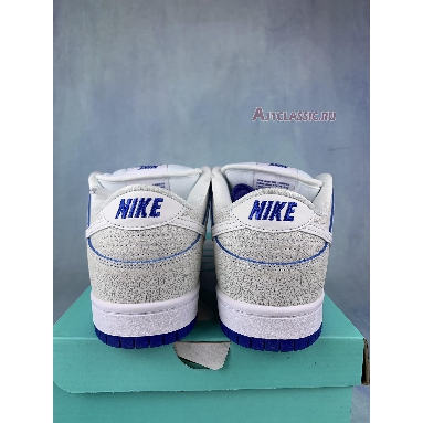 Nike Dunk Low Premium SB Cracked Leather CJ6884-100-2 White/White-Game Royal Sneakers