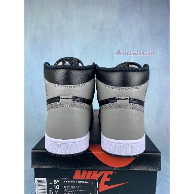 Air Jordan 1 Retro High OG Shadow 2018 555088-013-2 Black/Medium Grey-White Sneakers