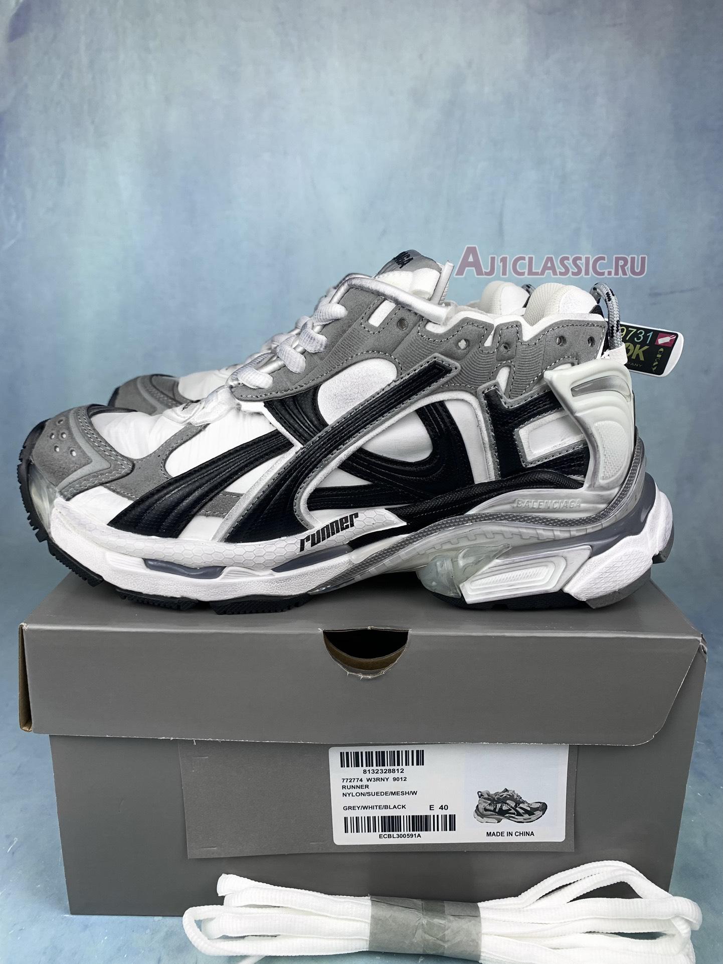 Balenciaga Runner Sneaker "Grey White Black" 772774 W3RNY 9012
