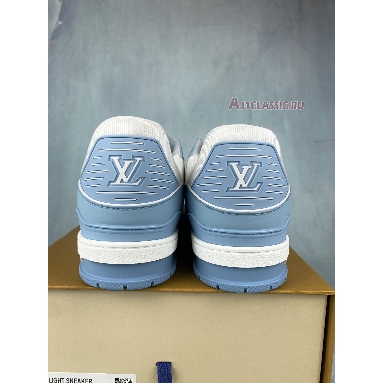 Louis Vuitton Trainer Low White Sky Blue 1AA6X4 White/Sky Blue Sneakers