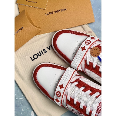 Louis Vuitton Trainer Sneaker Red 1ABLXJ Red/White Sneakers