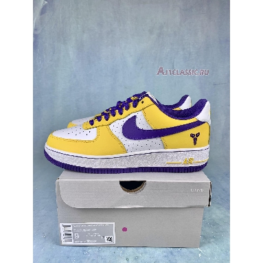 Nike Air Force 1 Low Kobe Bryant 314192-151 White/Varsity Purple-Varsity Maize Sneakers