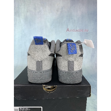 Nike Air Force 1 Low Cut Out Swoosh - Grey DO6709-002 Smoke Grey/Black/Light Photo Blue Sneakers
