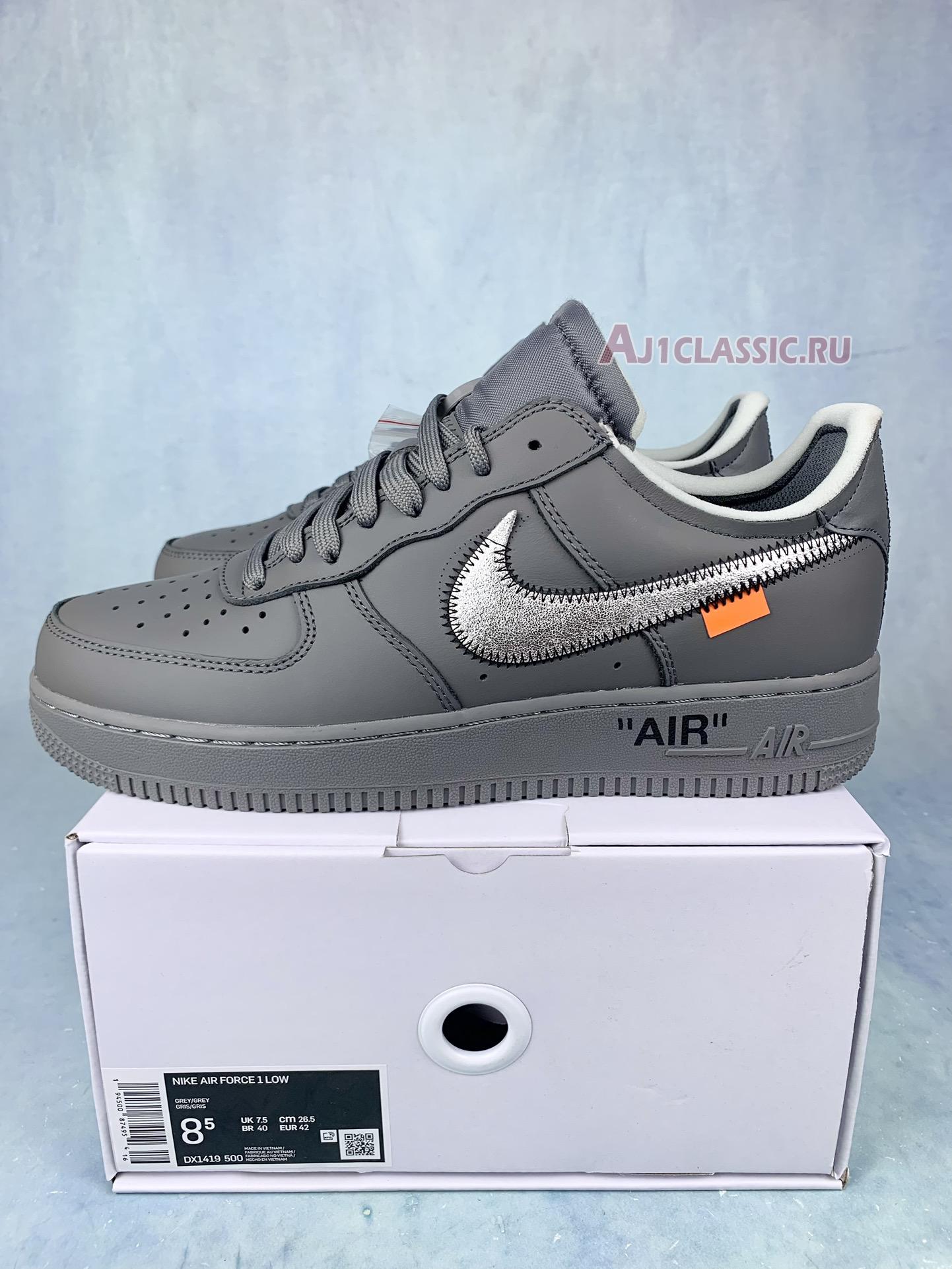 Off-White x Nike Air Force 1 Low Ghost Grey DX1419-500 Ghost Grey/Silver Sneakers