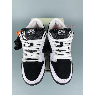 Nike SB x TIGHTBOOTH Dunk Low Pro FD2629-100 White/Black/Safety Orange Sneakers