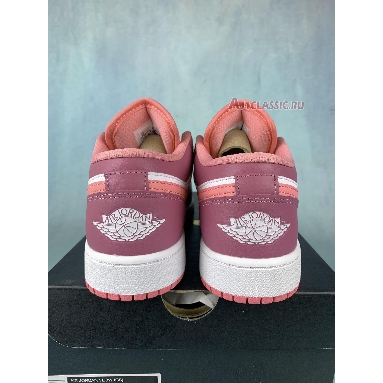 Air Jordan 1 Low GS Desert Berry 553560-616 Desert Berry/Coral Chalk/White Sneakers