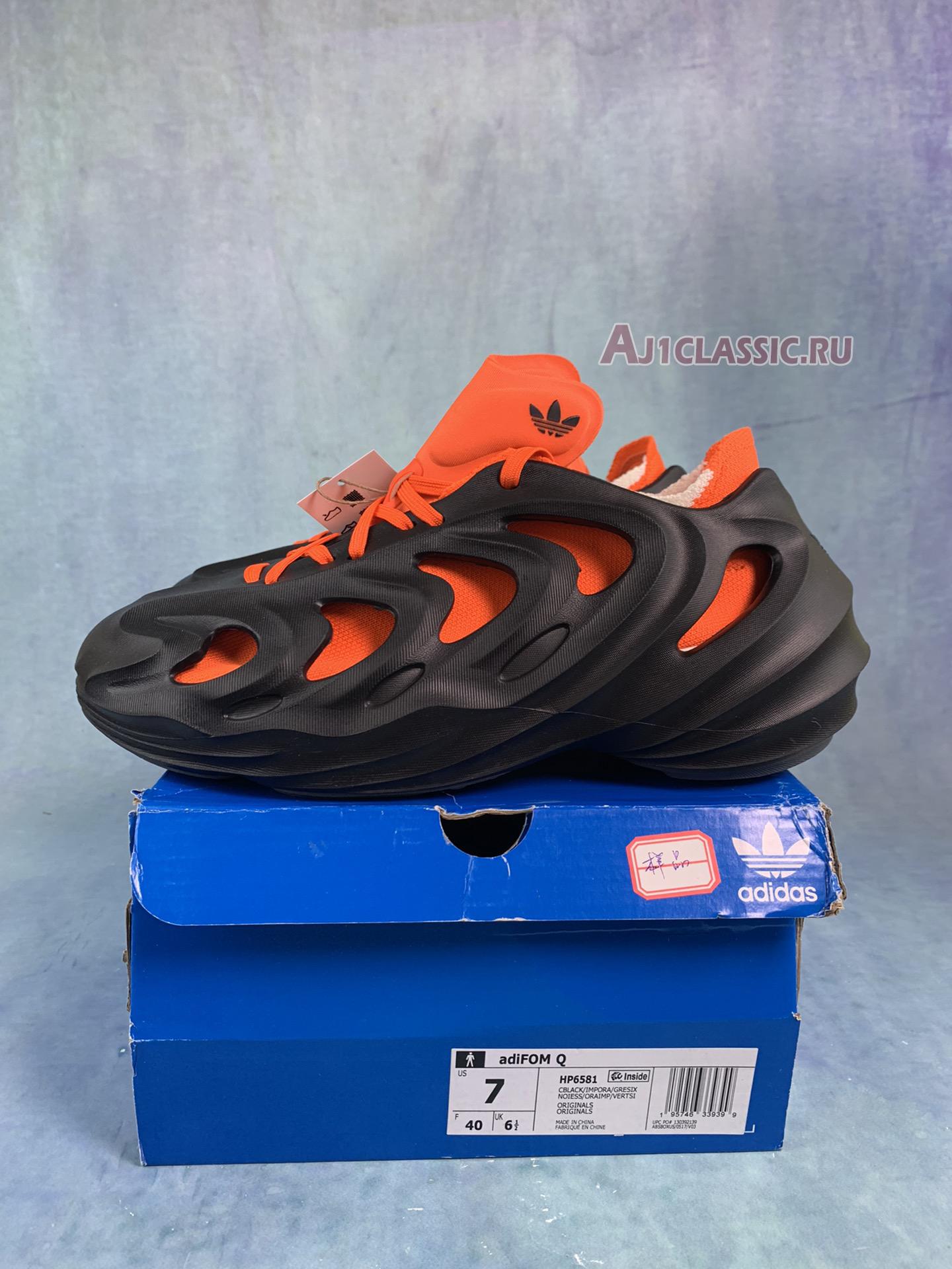Adidas adiFOM Q Black Imperial Orange HP6581 Core Black/Imperial Orange/Grey Six Sneakers
