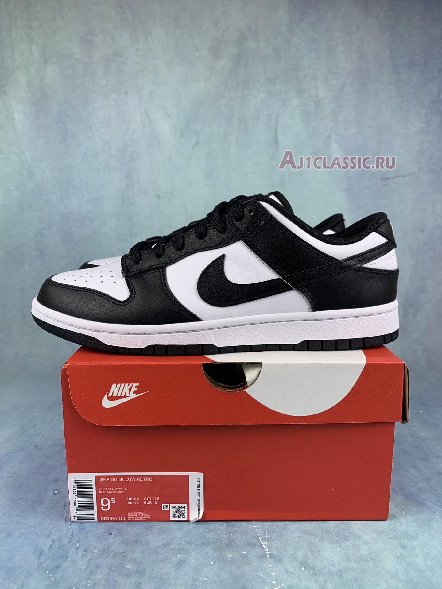Nike Dunk Low Panda DD1391-100-5 White/Black-White Sneakers