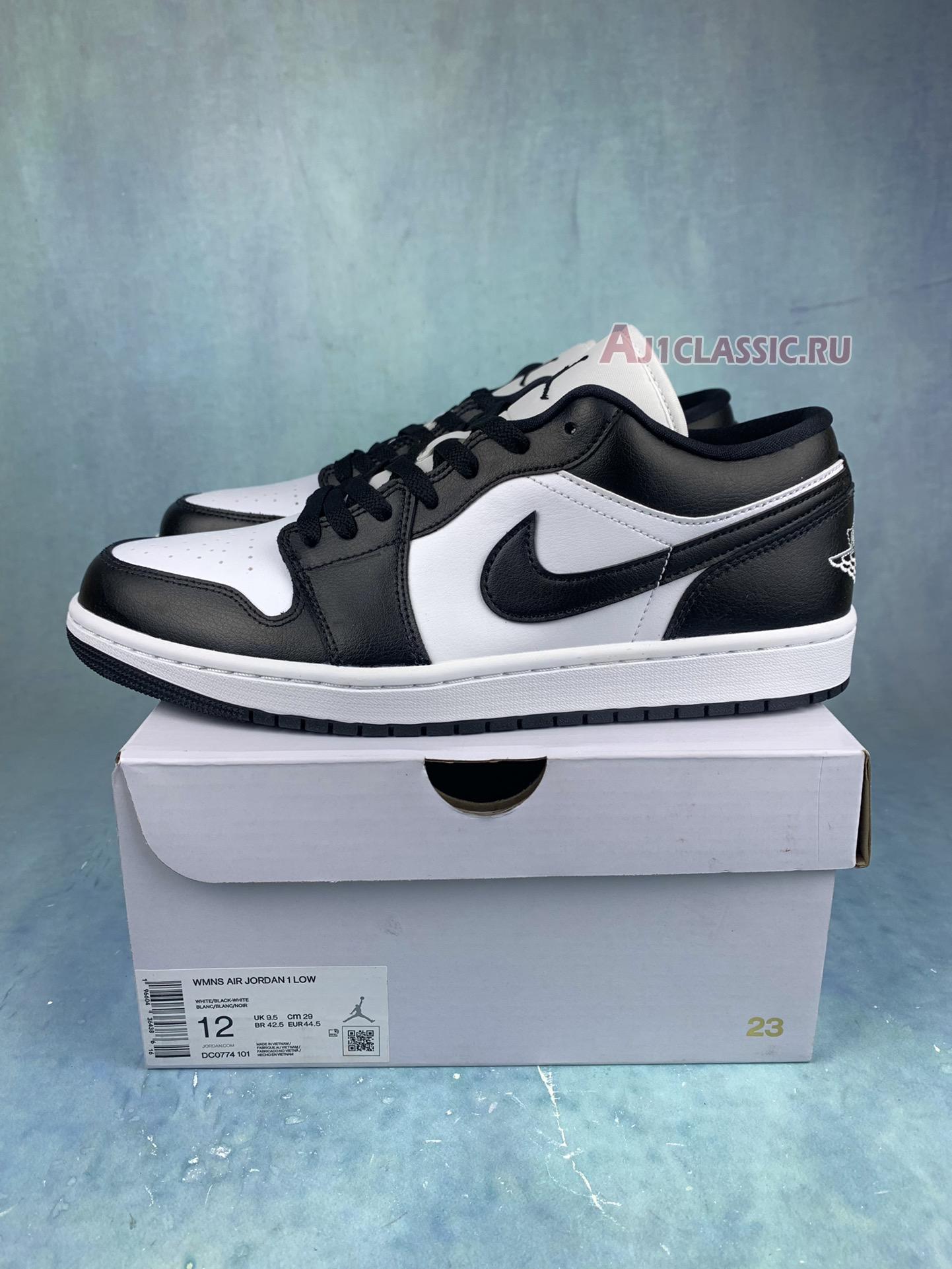 Air Jordan 1 Low Panda DC0774-101 White/Black/White Sneakers