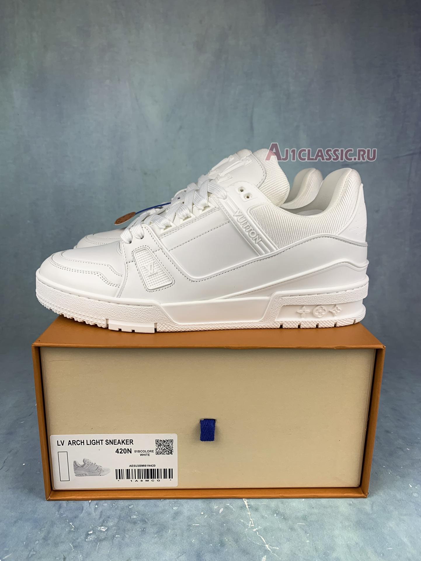 Louis Vuitton Trainer Sneaker White 1AC29Q White/White Sneakers