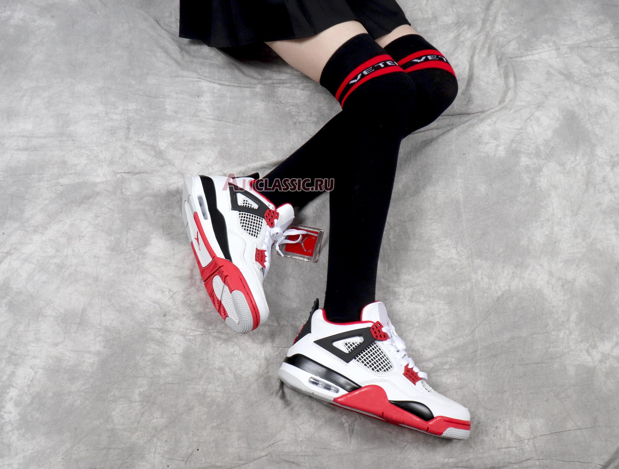Air Jordan 4 Retro Fire Red 2012 308497-110 White/Varsity Red-Black Sneakers