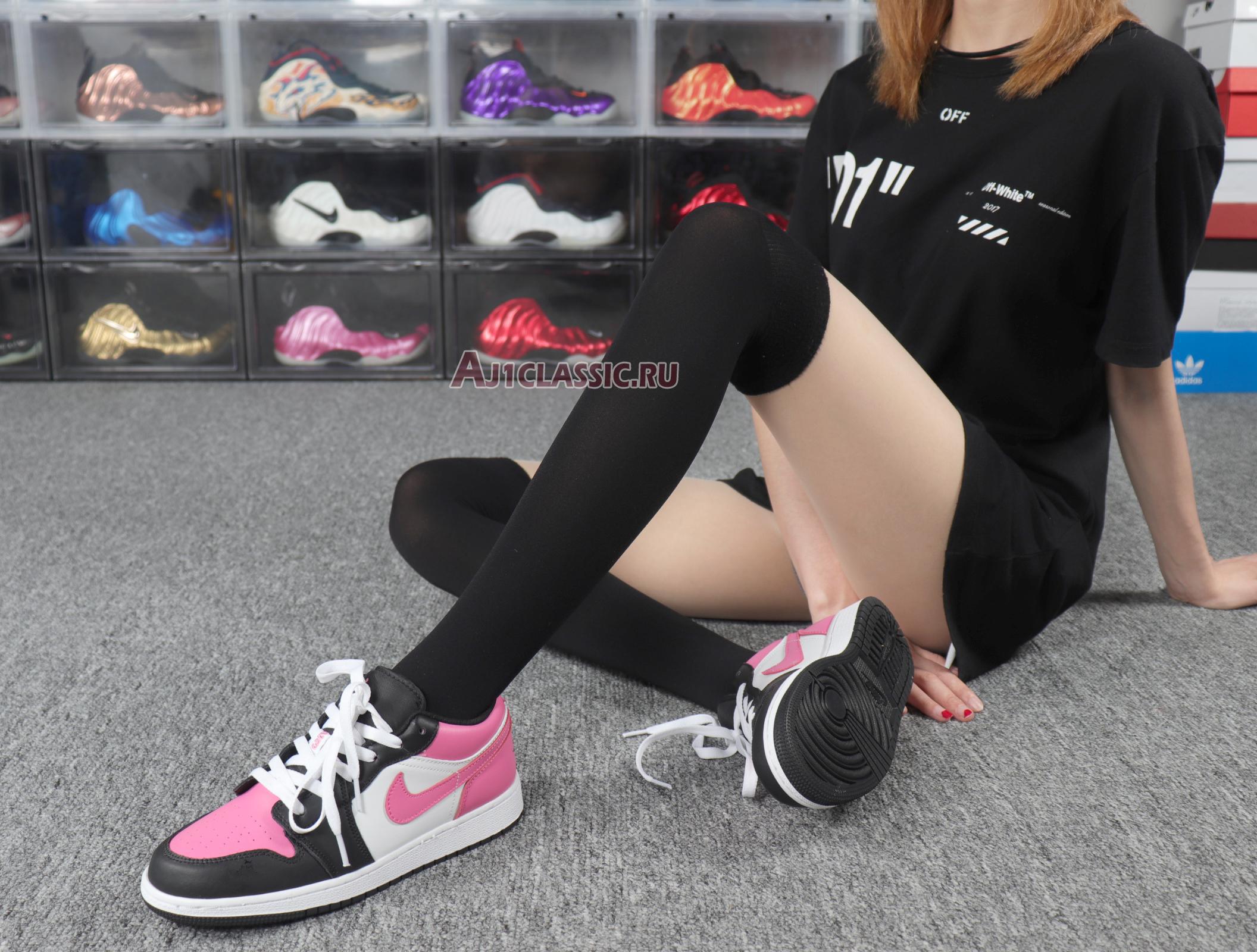 Air Jordan 1 Retro Low Pinksicle 554723-106 White/Pinksicle/Black/Pink Sneakers