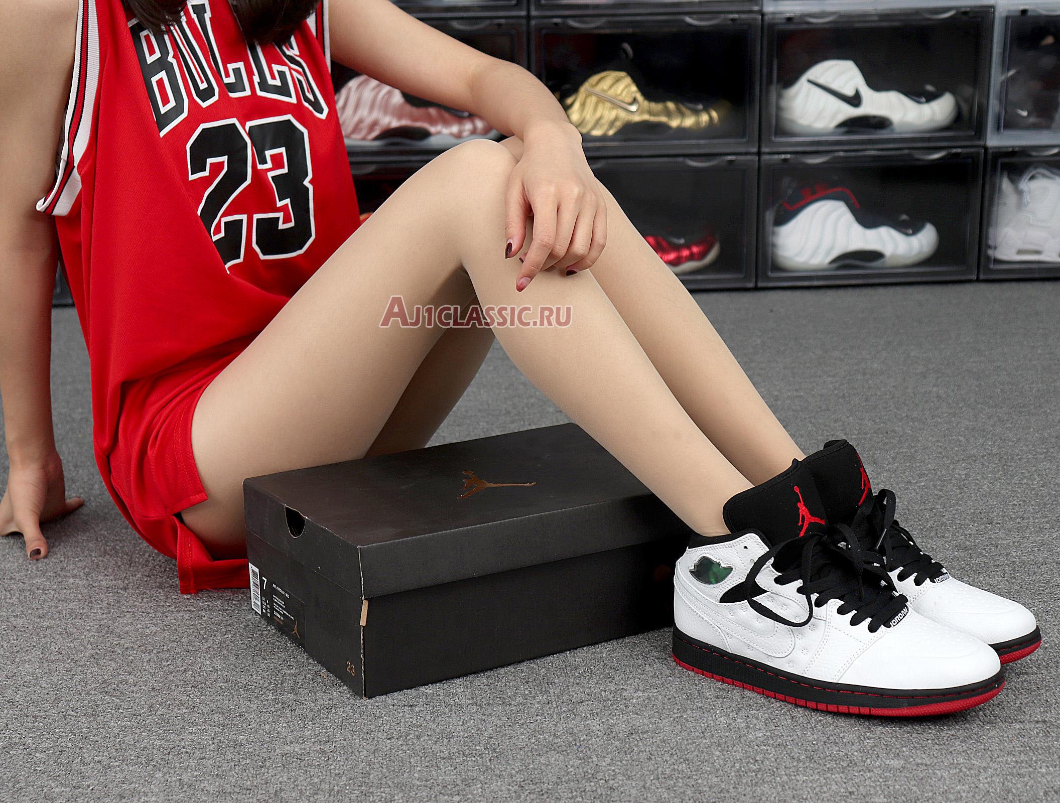Air Jordan 1 Retro 97 He Got Game 555069-101 White/Black-Gym Red Sneakers