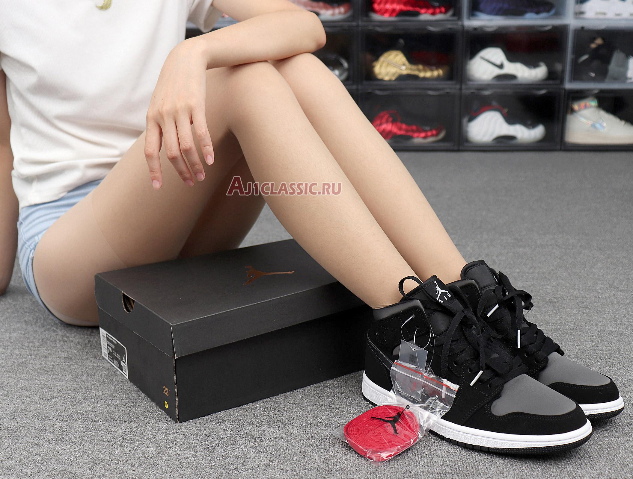 Air Jordan 1 Mid SE Nylon Black Grey 852542-012 Black/Grey Sneakers