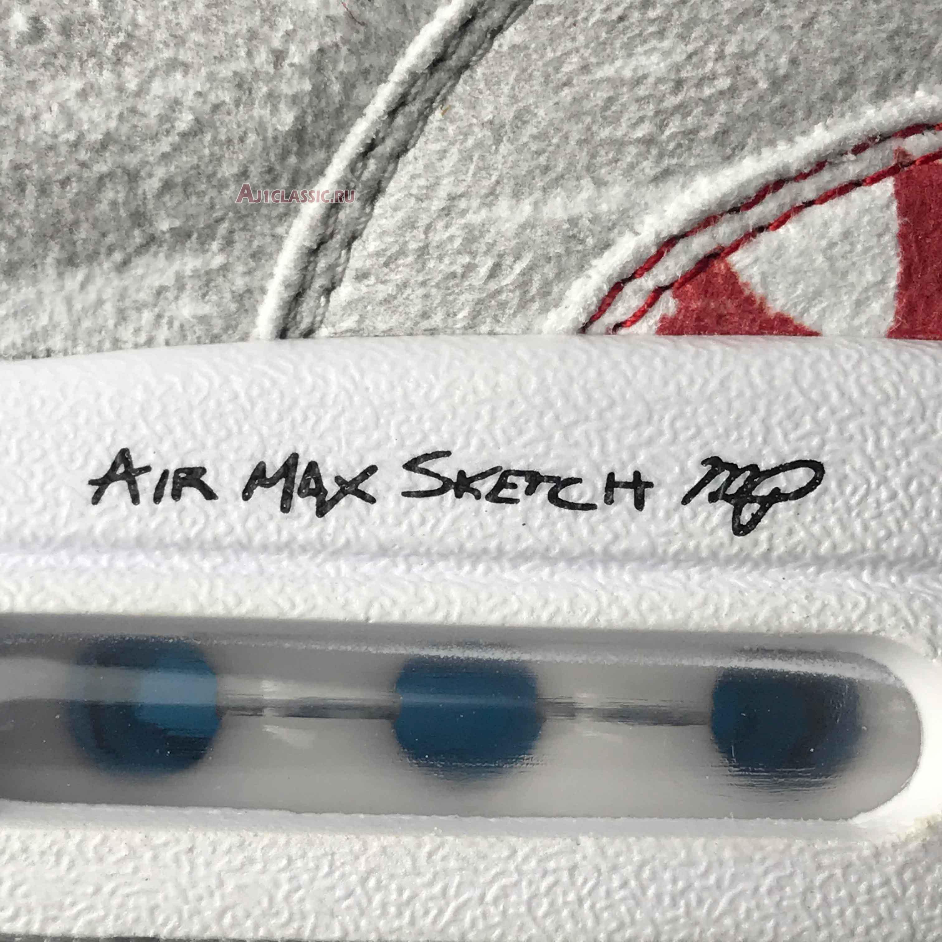 Nike Air Max 1 Sketch To Shelf - University Red CJ4286-101 White/University Red Sneakers