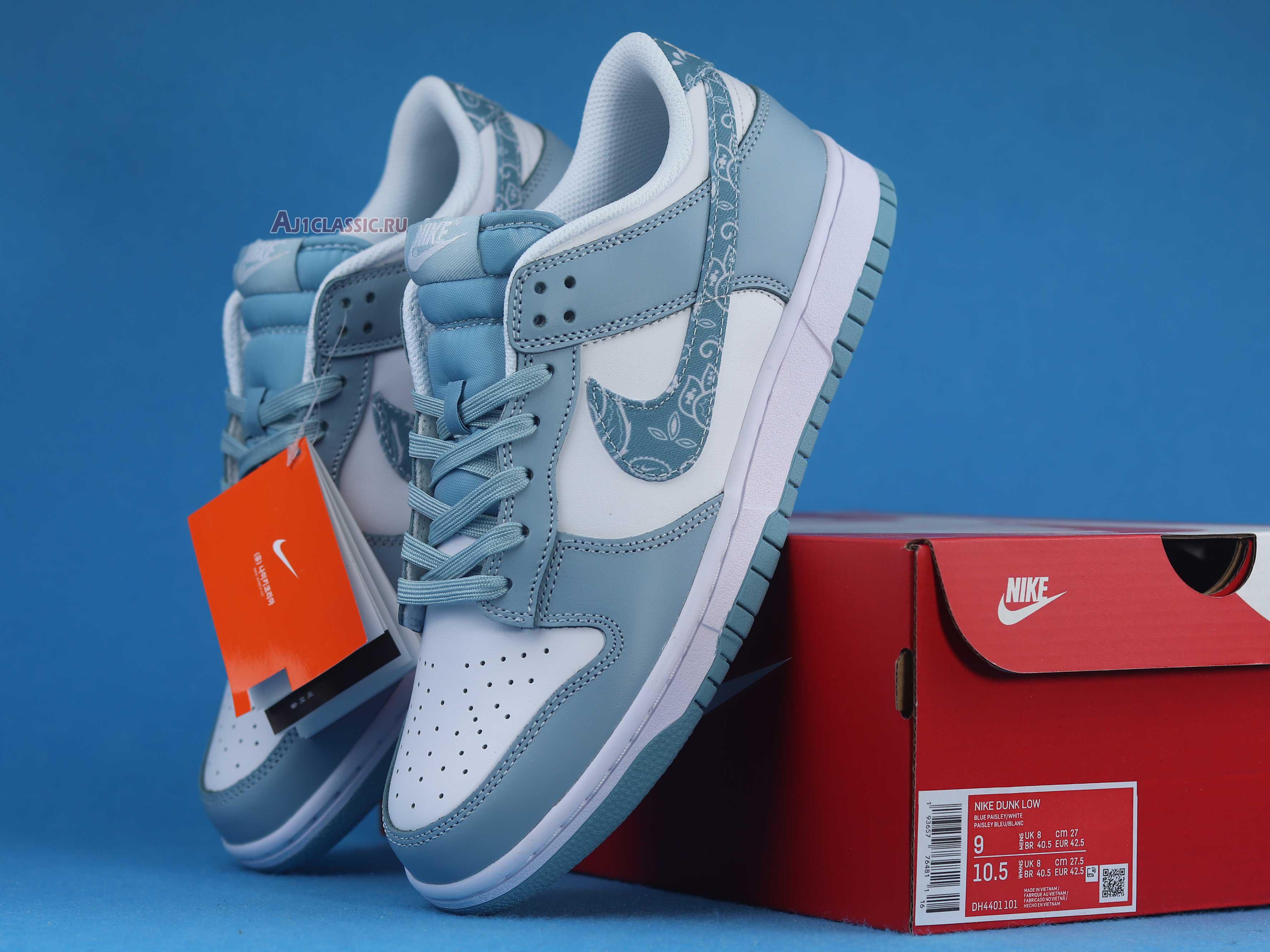 Nike Dunk Low Blue Paisley DH4401-101 Sky Blue/White Sneakers