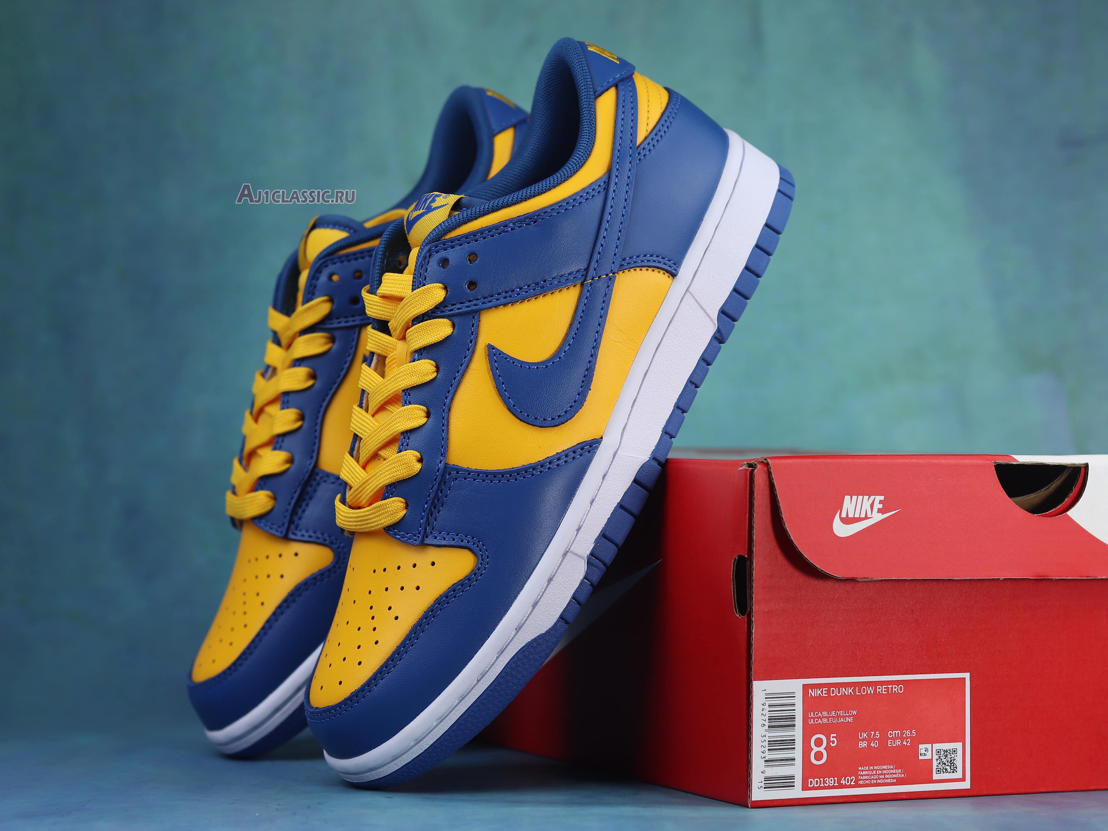 Nike Dunk Low UCLA DD1391-402-02 Blue Jay/University Gold-White Sneakers